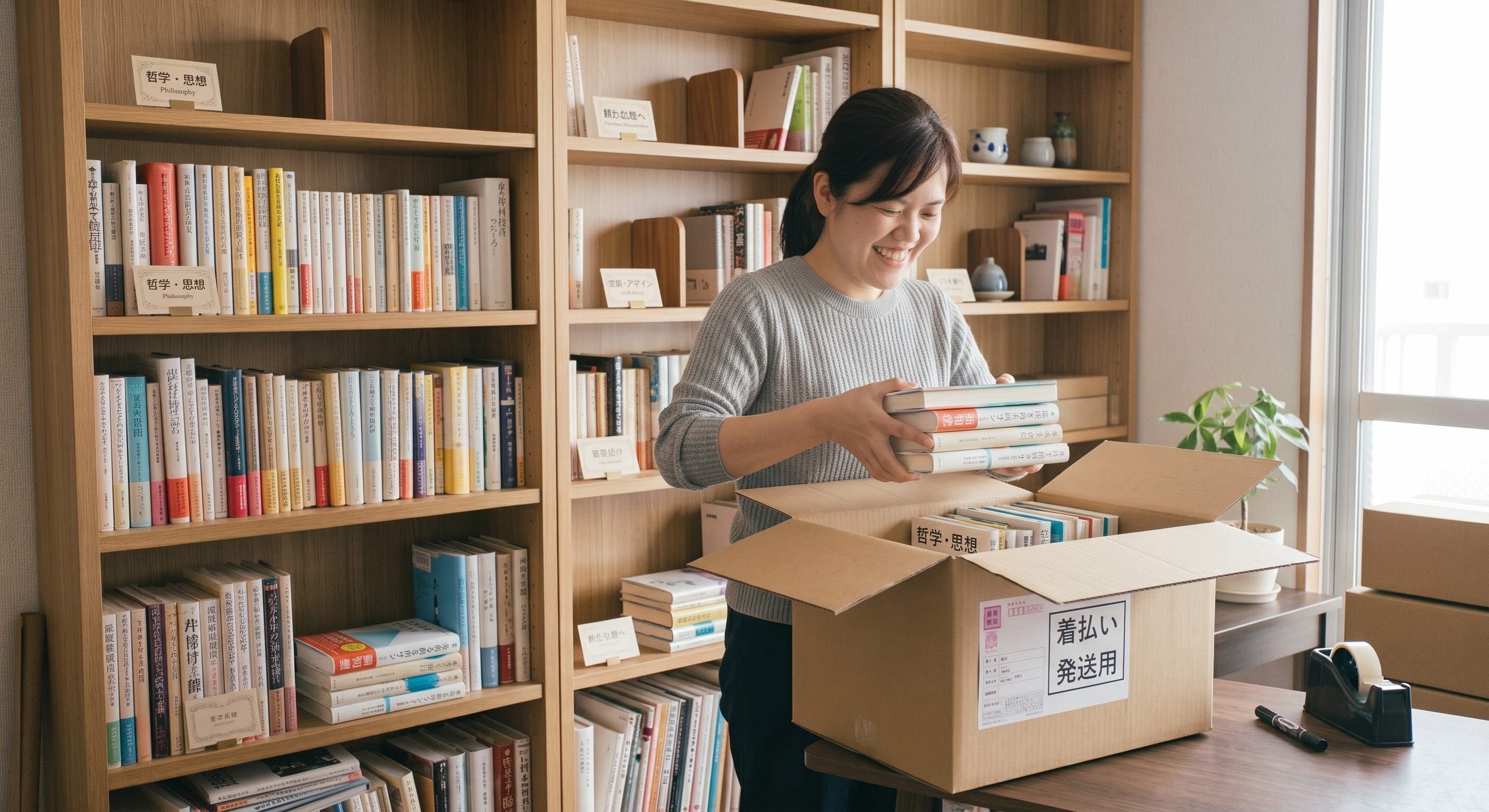 箱に詰めて送るだけ